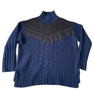 Simply Vera Vera‎ Wang Lace Yoke Sweater Size: XXL